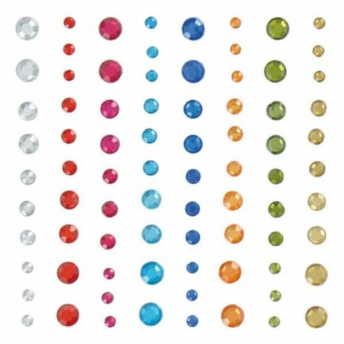 Artemio - 240 perles autocollantes diamants multicolores Artemio  - Décoration chambre enfant Multicolore