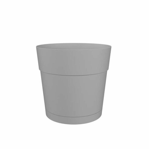Artevasi - Pot à fleurs et plantes rond plastique - Réservoir d'eau - Ø 30 cm - Gris clair Artevasi  - Marchand Stortle