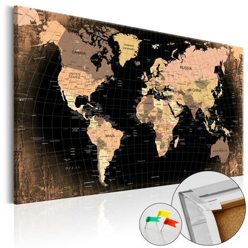 Artgeist - Tableau en liège - Planet Earth [Cork Map] [60x40] Artgeist  - tableau xxl Tableaux, peintures