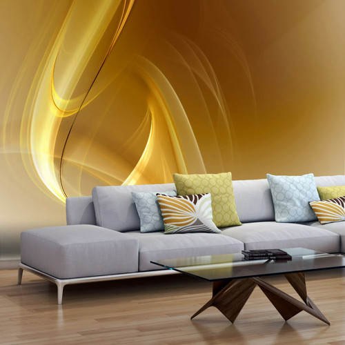 Artgeist - Papier peint - Gold fractal background [200x154] - Revêtement mural intérieur Artgeist