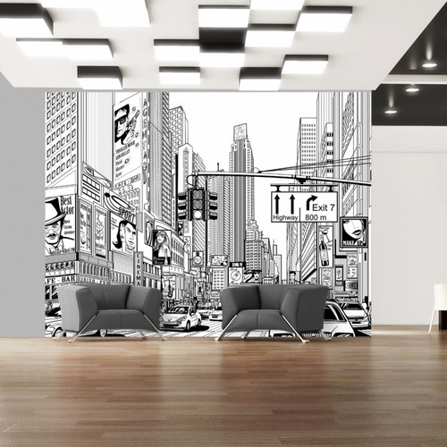 Artgeist - Papier peint - Dans les rues de New York [392x309] Artgeist - Revêtement mural intérieur