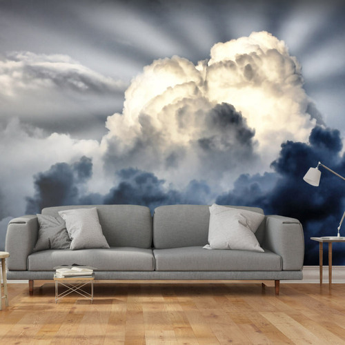 Artgeist - Papier peint - Rayons de soleil sur un ciel nuageux [196x154] Artgeist  - Papier peint