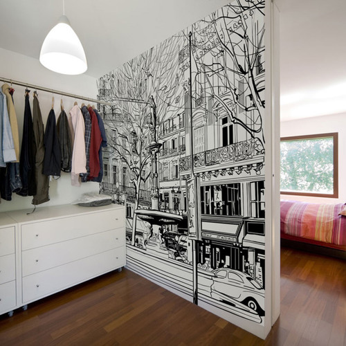 Artgeist - Papier peint - Sketch of parisian fountain [392x309] Artgeist  - Revêtement mural intérieur Artgeist