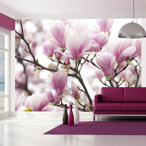 Artgeist - Papier peint - Branche de magnolia en fleurs [294x231] Artgeist  - Revêtement sol & mur