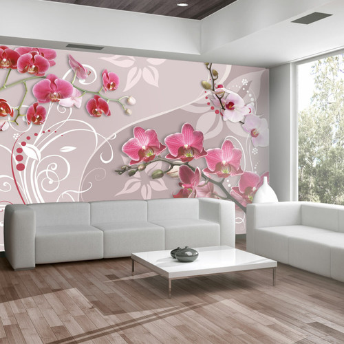 Artgeist - Papier peint - Flight of pink orchids [294x210] Artgeist  - Revêtement sol & mur