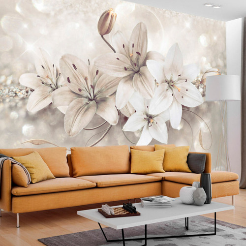 Artgeist - Papier peint - Diamond Lilies [343x245] Artgeist  - Revêtement sol & mur