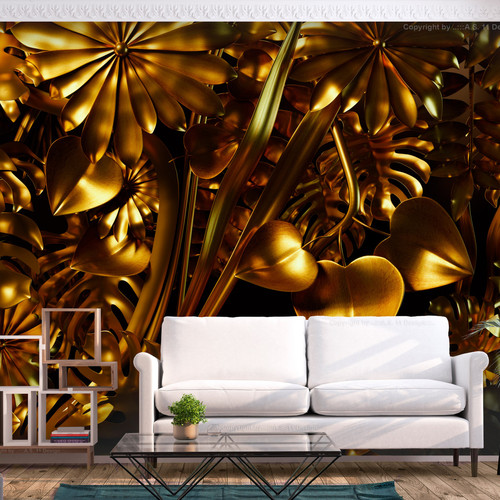 Artgeist - Papier peint - Golden Jungle [150x105] Artgeist  - Revêtement sol & mur