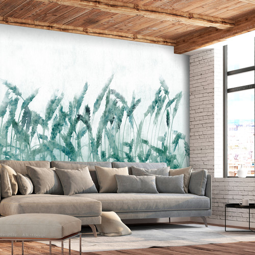 Artgeist - Papier peint - Blue Ears of Wheat [200x140] Artgeist  - Revêtement mural intérieur