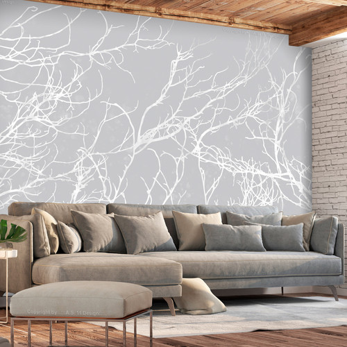 Artgeist - Papier peint - White Trees [147x105] Artgeist  - Revêtement sol & mur
