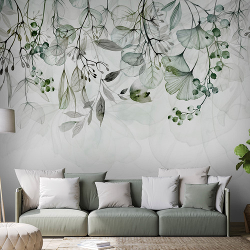 Artgeist - Papier peint - Foggy Nature - Green [300x210] Artgeist  - Revêtement mural intérieur