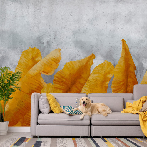 Artgeist - Papier peint - Banana Leaves [147x105] Artgeist  - Revêtement mural intérieur