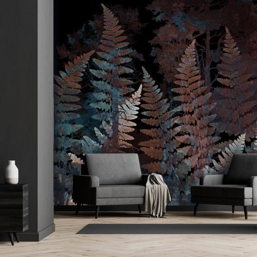 Artgeist - Papier peint - Ferns in the Woods - Third Variant [450x315] Artgeist  - Revêtement sol & mur
