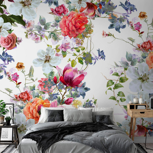 Artgeist - Papier peint - Multi-Colored Bouquets [150x105] Artgeist  - Revêtement sol & mur