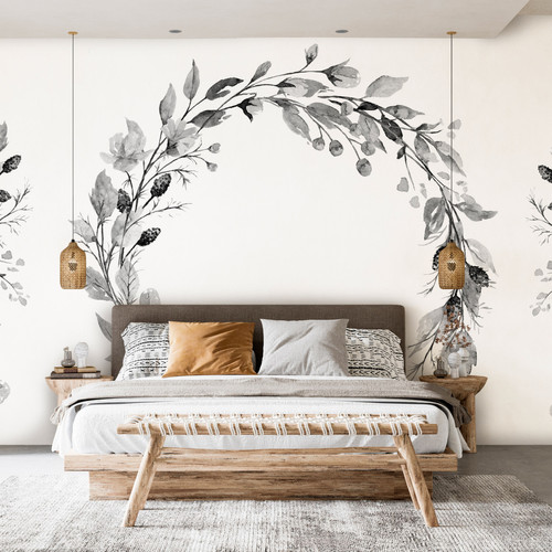 Artgeist - Papier peint - Romantic Wreath - Third Variant [100x70] Artgeist  - Revêtement mural intérieur