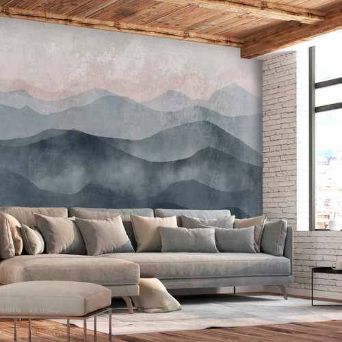 Artgeist - Papier peint - Blue Mountains [100x70] Artgeist  - Papier peint déco Papier peint