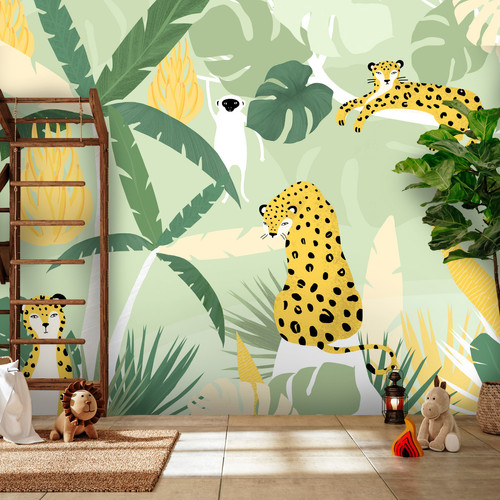 Artgeist - Papier peint - Cheetahs in the Jungle - First Variant [200x140] Artgeist  - Revêtement sol & mur