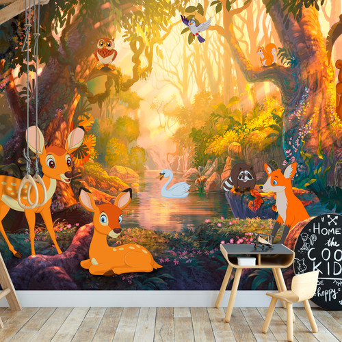 Artgeist - Papier peint - Animals in the Forest [450x315] Artgeist  - Artgeist