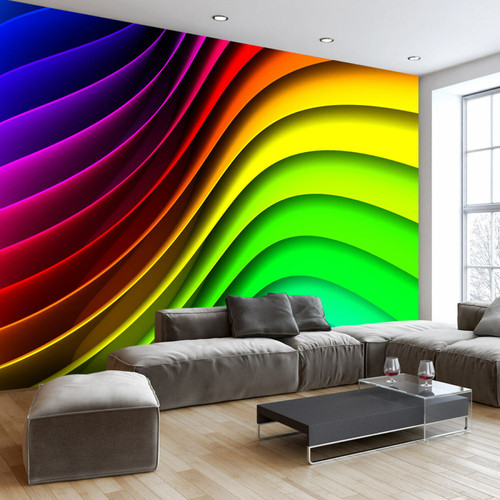 Artgeist - Papier peint - Rainbow Waves [250x175] Artgeist  - Papier peint
