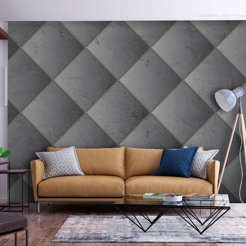Artgeist - Papier peint - Concrete Geometry - Second Variant [98x70] Artgeist  - Revêtement sol & mur