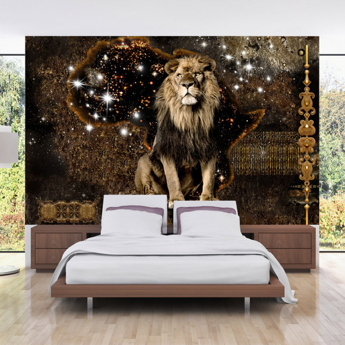 Artgeist - Papier peint - Golden Lion [450x315] - Revêtement mural intérieur Artgeist