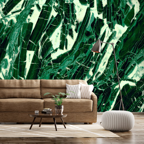 Artgeist - Papier peint - Emerald Marble [196x140] Artgeist  - Revêtement sol & mur