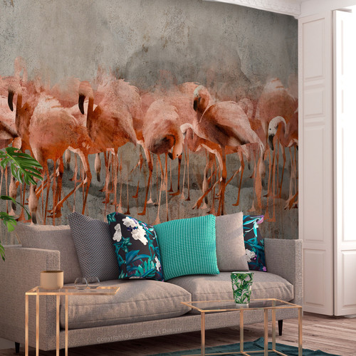 Artgeist - Papier peint - Flamingo Lake [392x280] Artgeist  - Revêtement sol & mur