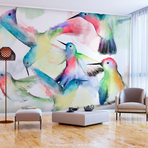 Artgeist - Papier peint - Watercolor Birds [450x315] Artgeist  - Revêtement sol & mur