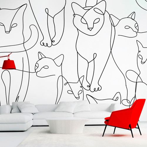 Artgeist - Papier peint - Cat Habits - Second Variant [147x105] Artgeist  - Artgeist
