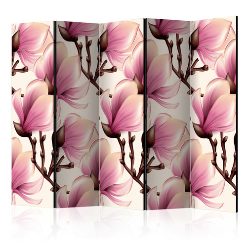 Artgeist - Paravent - Blooming Magnolias II [Room Dividers] [225x172] Artgeist  - Décoration Or