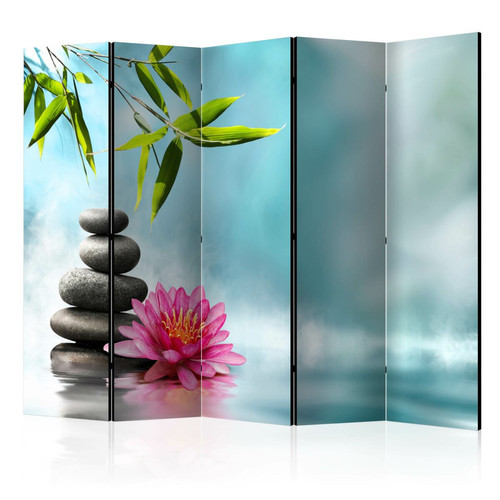 Artgeist - Paravent - Water Lily and Zen Stones II [Room Dividers] [225x172] Artgeist  - Paravent zen