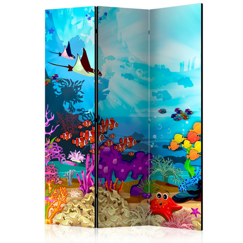 Artgeist - Paravent - Colourful Fish [Room Dividers] [135x172] Artgeist - Paravents Jaune