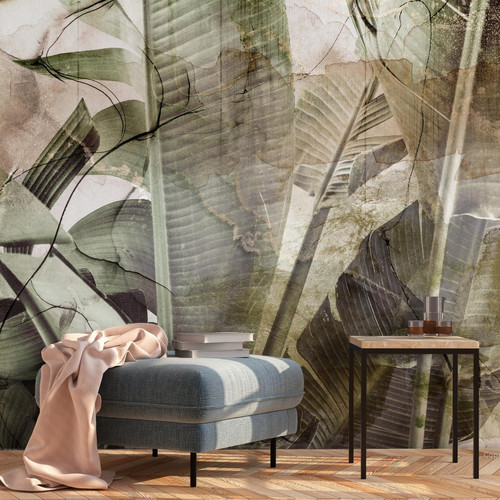 Artgeist - Papier peint adhésif - Banana Jungle 98x70 cm Artgeist  - Revêtement mural intérieur