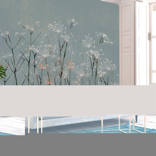 Artgeist - Papier peint adhésif - Garlic Flowers 98x70 cm Artgeist  - Revêtement mural intérieur