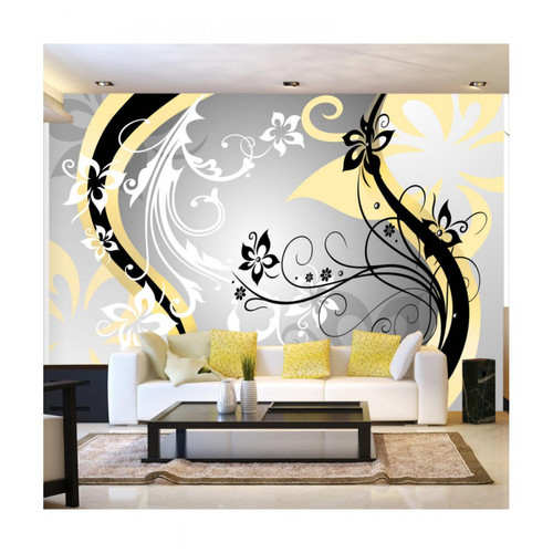 Artgeist - Papier peint - Art-flowers (yellow) [350x245] Artgeist  - Revêtement sol & mur