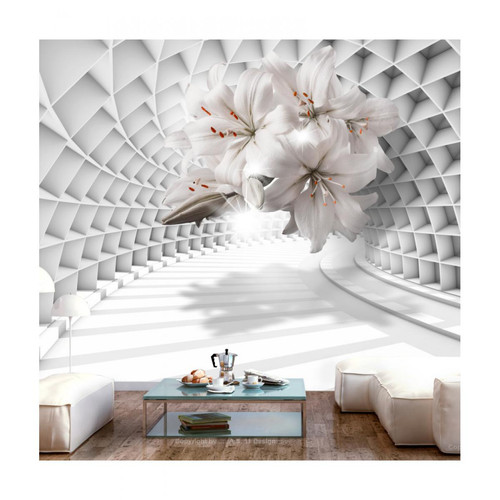 Artgeist - Papier peint - Flowers in the Tunnel [350x245] Artgeist  - Revêtement sol & mur