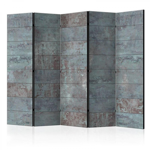 Artgeist - Paravent 5 volets - Turquoise Concrete II [Room Dividers] .Taille : 225x172 - Artgeist