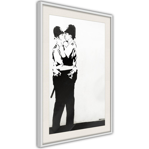 Artgeist - Poster et affiche - Banksy: Kissing Coppers II 40x60 cm - Affiches, posters