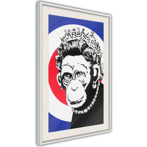 Artgeist - Poster et affiche - Banksy: Monkey Queen 40x60 cm - Affiches, posters