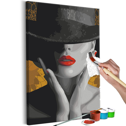 Artgeist - Tableau à peindre par soi-même - Elegant Woman 40x60 cm Artgeist  - Décoration