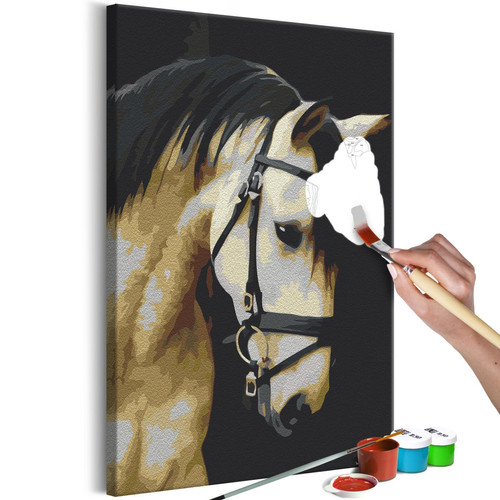 Artgeist - Tableau à peindre par soi-même - Horse Portrait  40x60 cm Artgeist  - Décoration