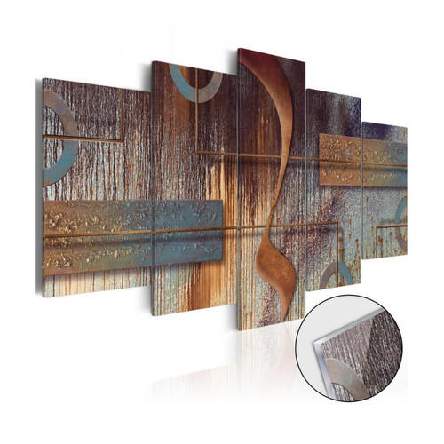 Artgeist - Tableau sur verre acrylique -  Oriental Composition [Glass] 200x100 - Artgeist