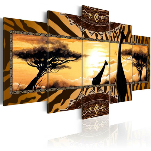 Artgeist - Tableau - African giraffes [200x100] Artgeist - Maison