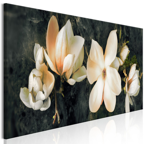 Artgeist - Tableau - Avant-Garde Magnolia (1 Part) Narrow Orange [135x45] Artgeist - Tableaux, peintures Artgeist