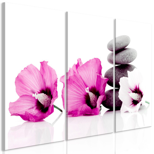Artgeist - Tableau - Calm Mallow (3 Parts) Pink [90x60] Artgeist  - Décoration