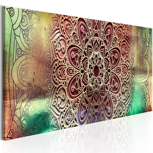 Artgeist - Tableau - Colourful Mandala [135x45] Artgeist  - Tableaux, peintures