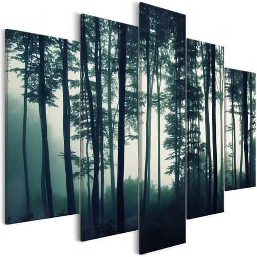 Artgeist - Tableau - Dark Forest (5 Parts) Wide [100x50] Artgeist  - Tableau sur toile plusieurs parties Tableaux, peintures