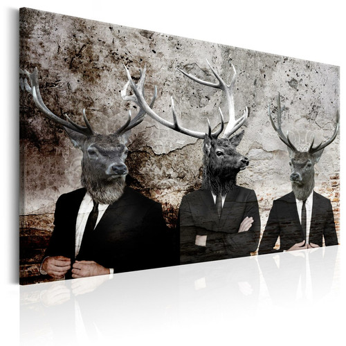 Artgeist - Tableau - Deer in Suits [60x40] Artgeist  - Décoration