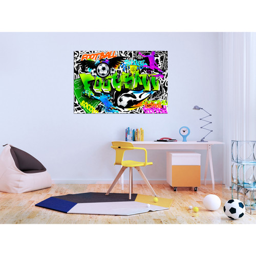 Artgeist - Tableau - Football Graffiti (1 Part) Wide [120x80] Artgeist  - Tableau graffiti