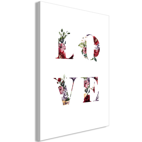 Artgeist - Tableau - Love in Flowers (1 Part) Vertical [60x90] Artgeist  - Tableau love