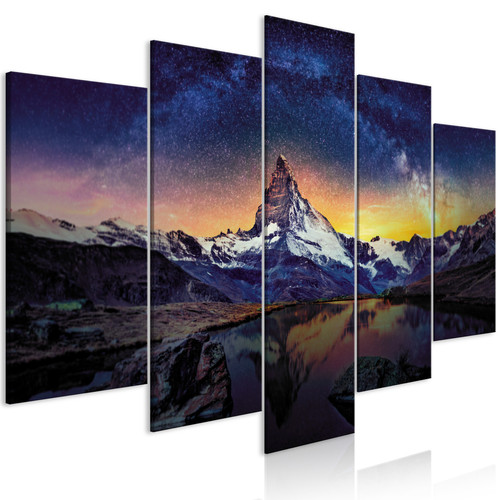 Artgeist - Tableau - Matterhorn (5 Parts) Wide [200x100] Artgeist  - Maison